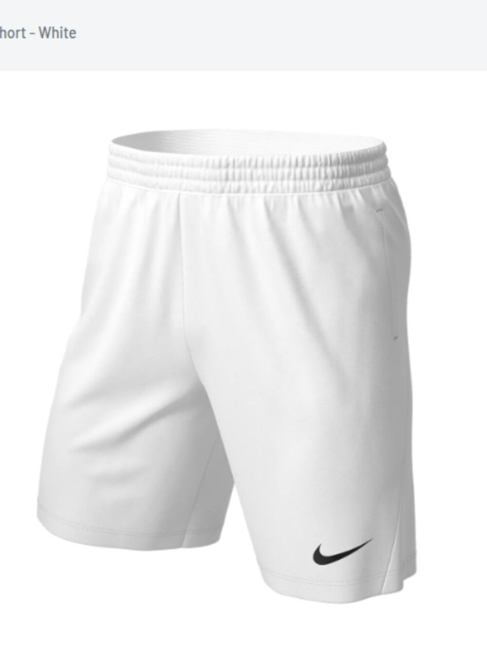 Nike Dri-FIT Park III Short - White NWT